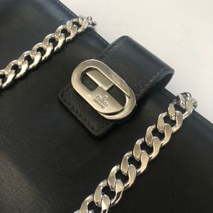 ❤️ SOLD ❤️ Gucci gg leather wallet on chain